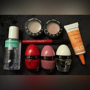 Sephora Collection Bundle – Serum, Cleansing Water, Eyeshadow, Nail Polish